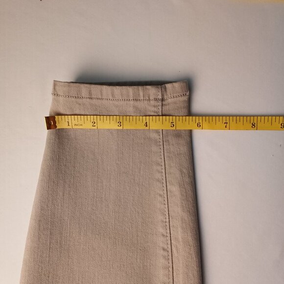 Loft Denim Jeans Size 30/10 Modern Skinny Ankle Mid Rise Tan Color - Picture 10 of 10
